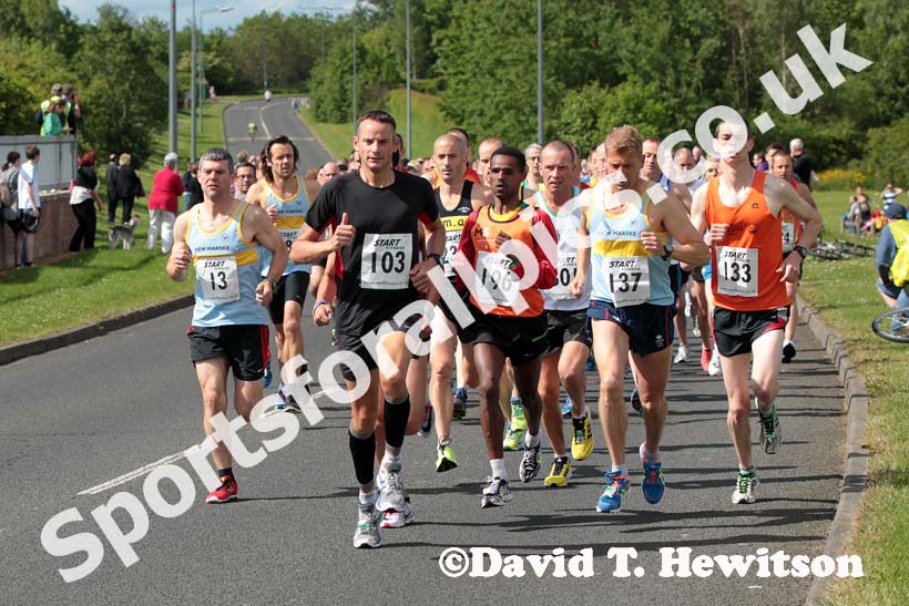 Start of the Newton Aycliffe 10k Road Race..